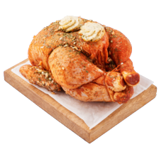 Hele kip in braadzak